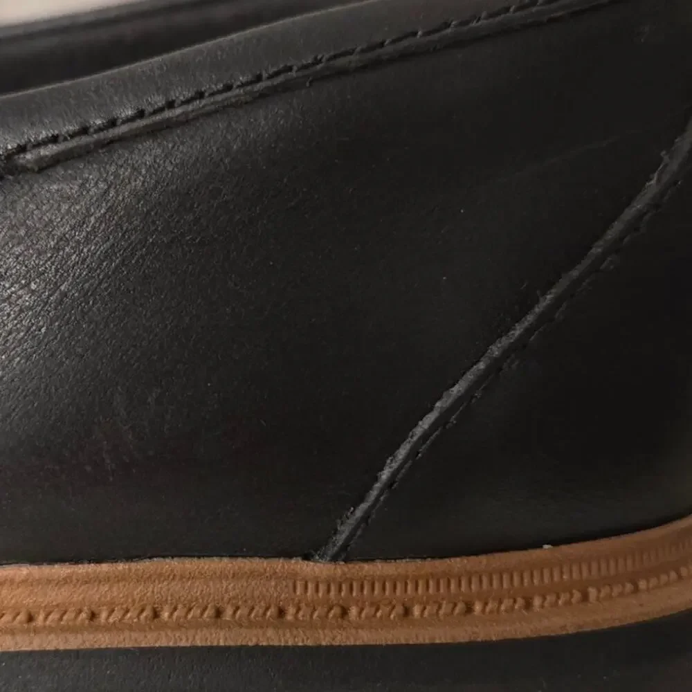 Women's Clarks Leather Westlynn Bella Loafers Black W7.5 - Picture 12 of 13